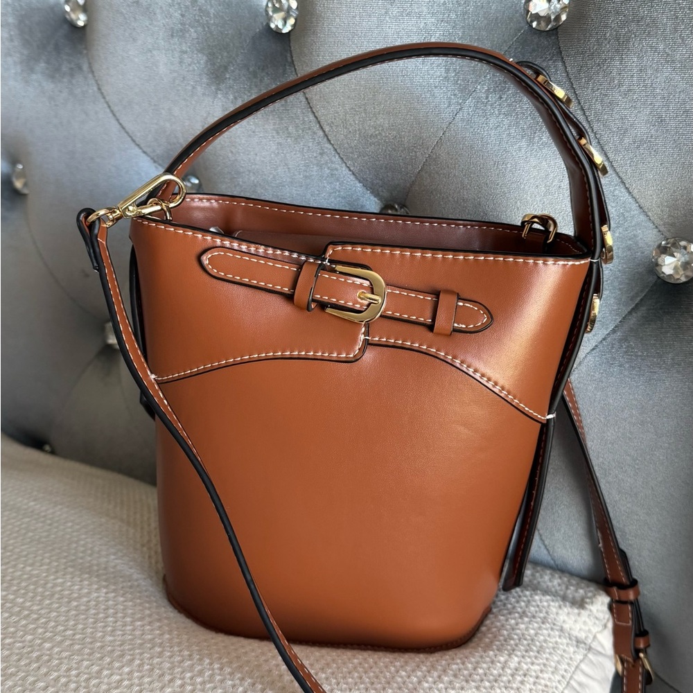 Zara bucket bag with buckle